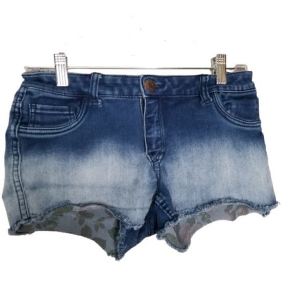 Flip Side Denim Ombre Reversible Distressed